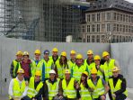 Visite d'une écluse à Anvers par la section construction de la HEH, mai 2015