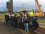 Visite des ingénieurs en construction